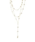 3 Layered Coin Pearl Necklace