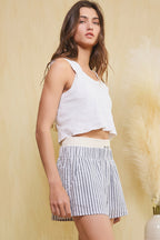 Della Boxer Shorts- Stripe