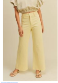 Straight Wide Leg Pants- Banana