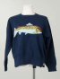 Rhodes Fish Sweater- Navy