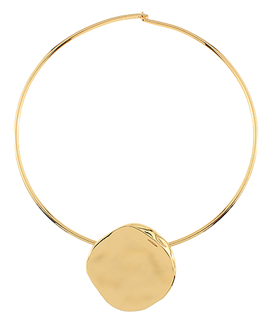 Textured Nugget Choker- Gold