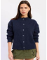 Lena Navy Gingham Cardigan