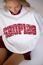 PRE-ORDER: The Plaid Signature Mockneck- Light Grey