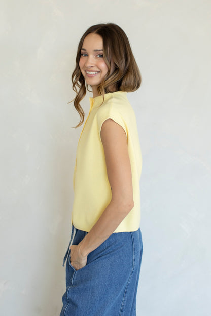 Emilie Top- Butter Yellow
