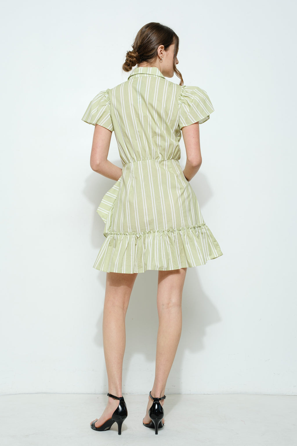 Ruffle Wrap Mini- Lime