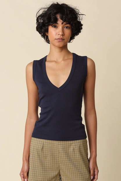 Kenny V-Neck Fitted Tank