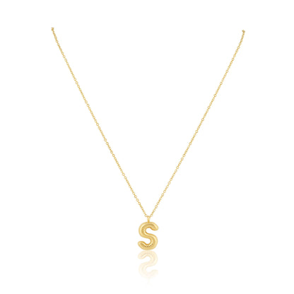 Bubble Initial Necklace: A