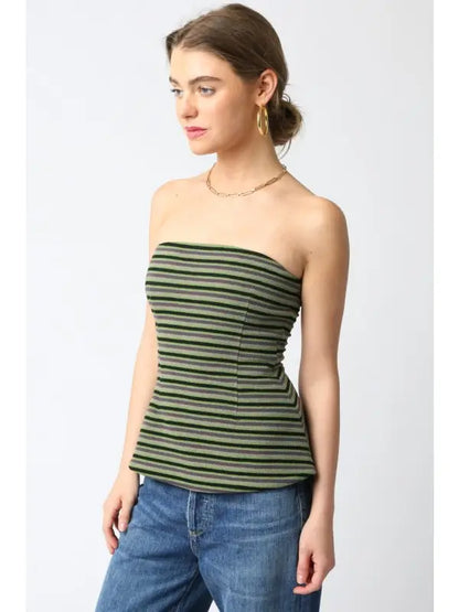 Cara Stripe Tube Top