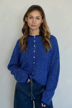 Piper Mini Stripe- Royal Blue