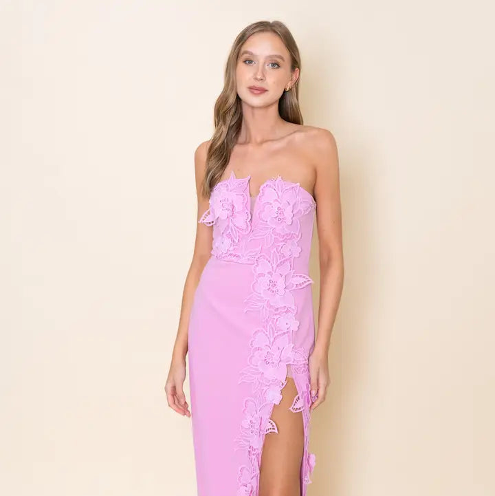 The Belleview Garden Dress- Lilac