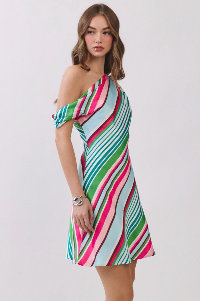 Monroe Stripe Mini Dress