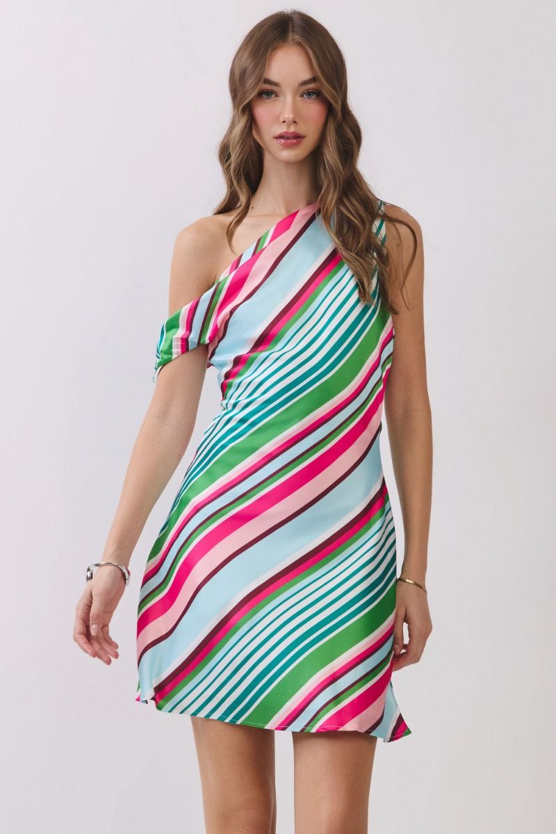 Monroe Stripe Mini Dress