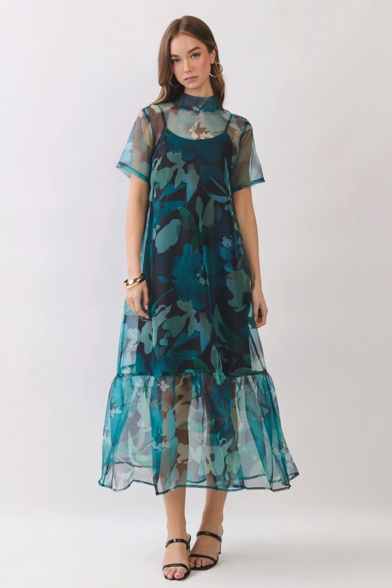The Simone Dress- Green