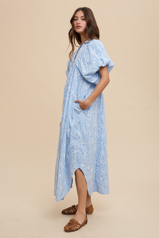 Leila Dress- Sky Blue