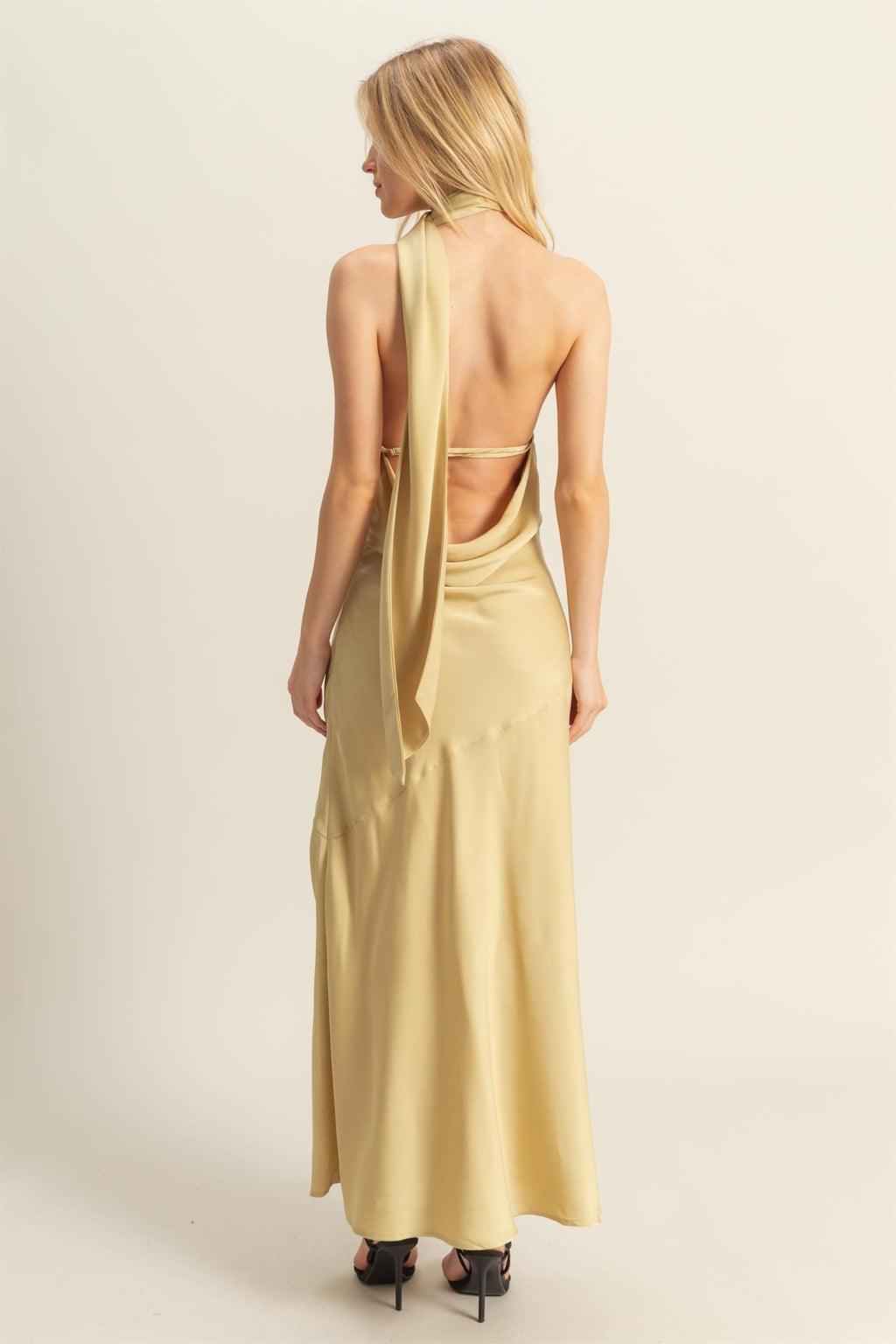 Harley Satin Maxi- Matcha