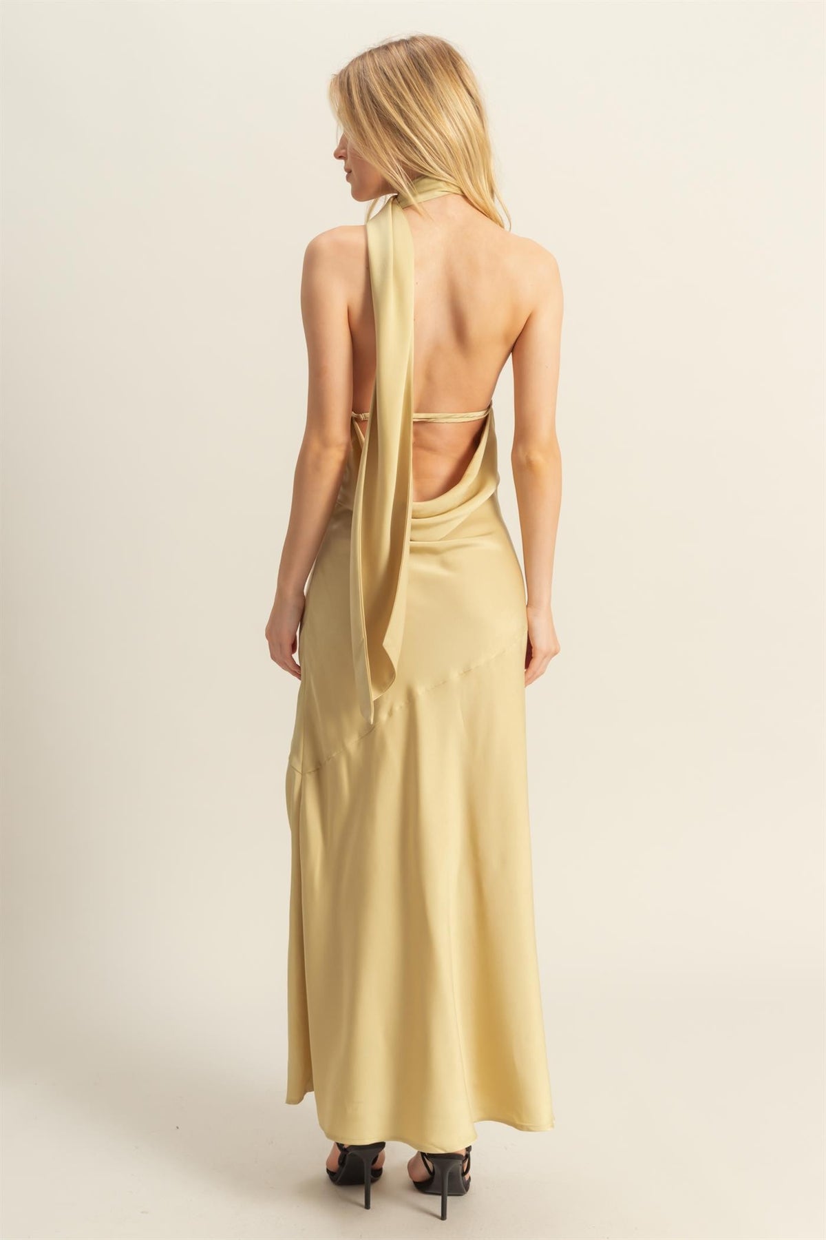 Harley Satin Maxi- Matcha