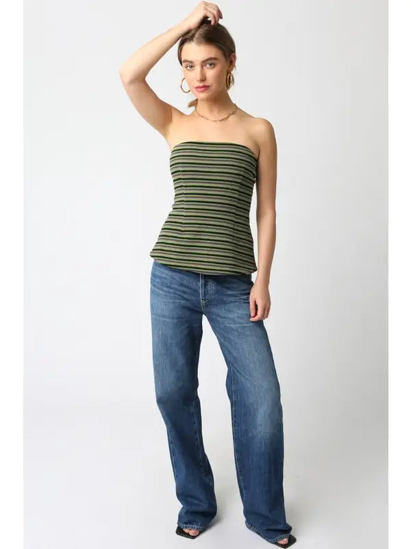 Cara Stripe Tube Top
