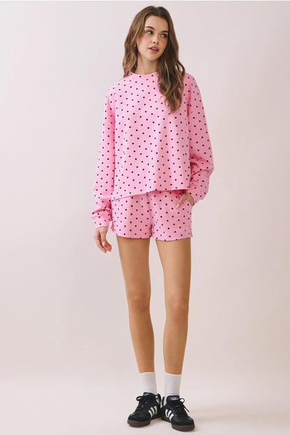 Lulu Polka Dot Set- Pink