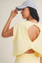 Mineral Wash Skort Set- Yellow