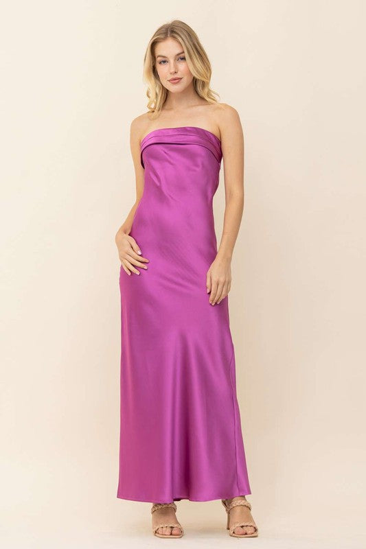 Maggie Satin Dress