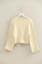 Ribbed Sweater- Cream