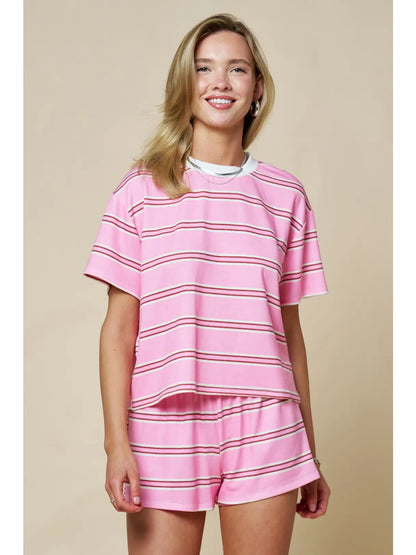 Hatton Pink Stripe Set