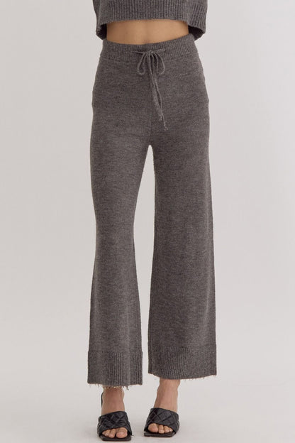 Saylor Sweater Pant- Charcoal
