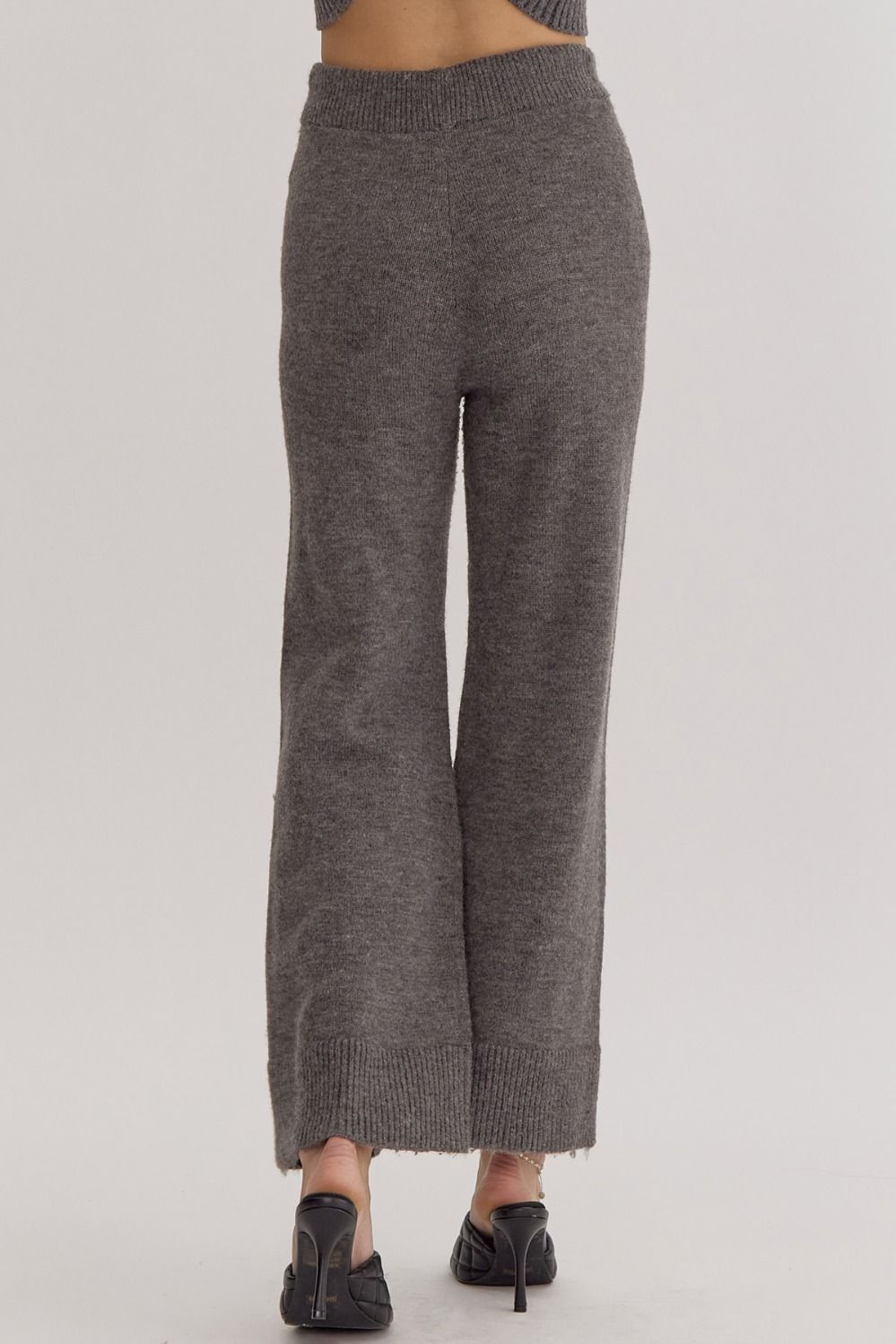 Saylor Sweater Pant- Charcoal