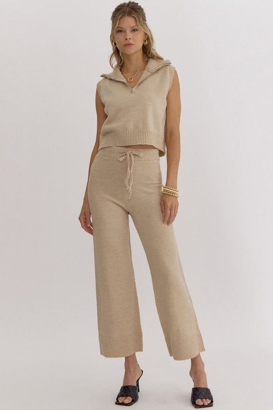 Saylor Sweater Pant- Sand