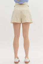 Poppy Shorts- Ecru