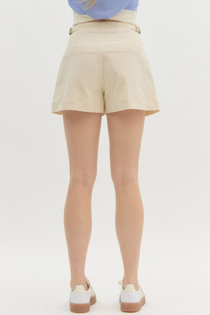 Poppy Shorts- Ecru
