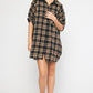 Oversized Flannel Dress