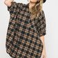 Oversized Flannel Dress