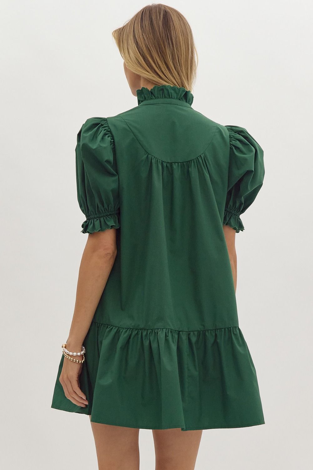 Hunter Green Mini Dress