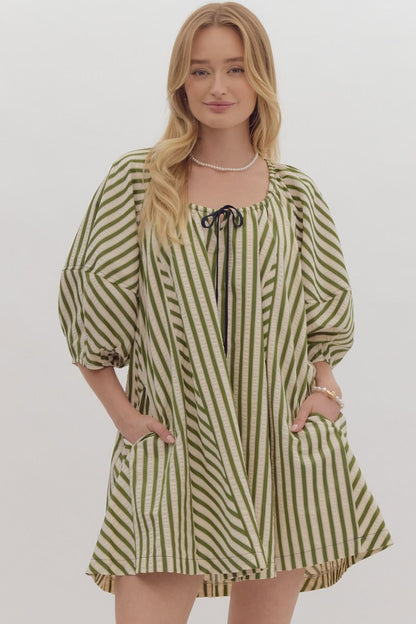 Della Stripe Mini Dress