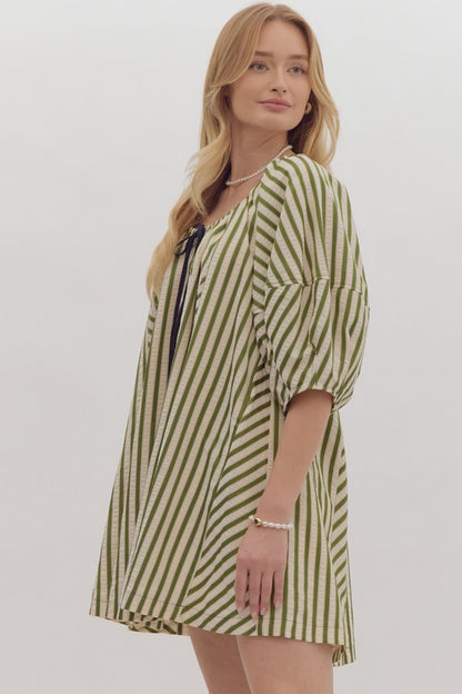Della Stripe Mini Dress