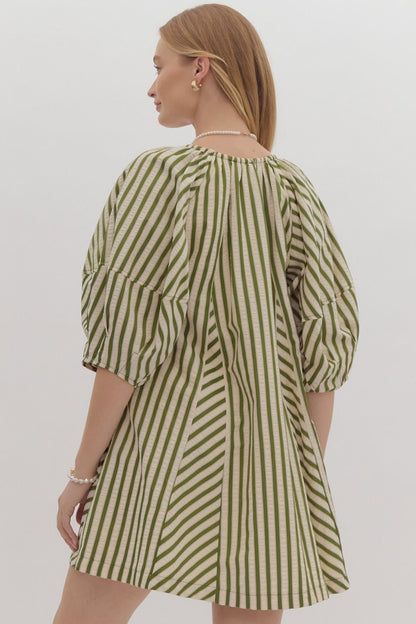 Della Stripe Mini Dress