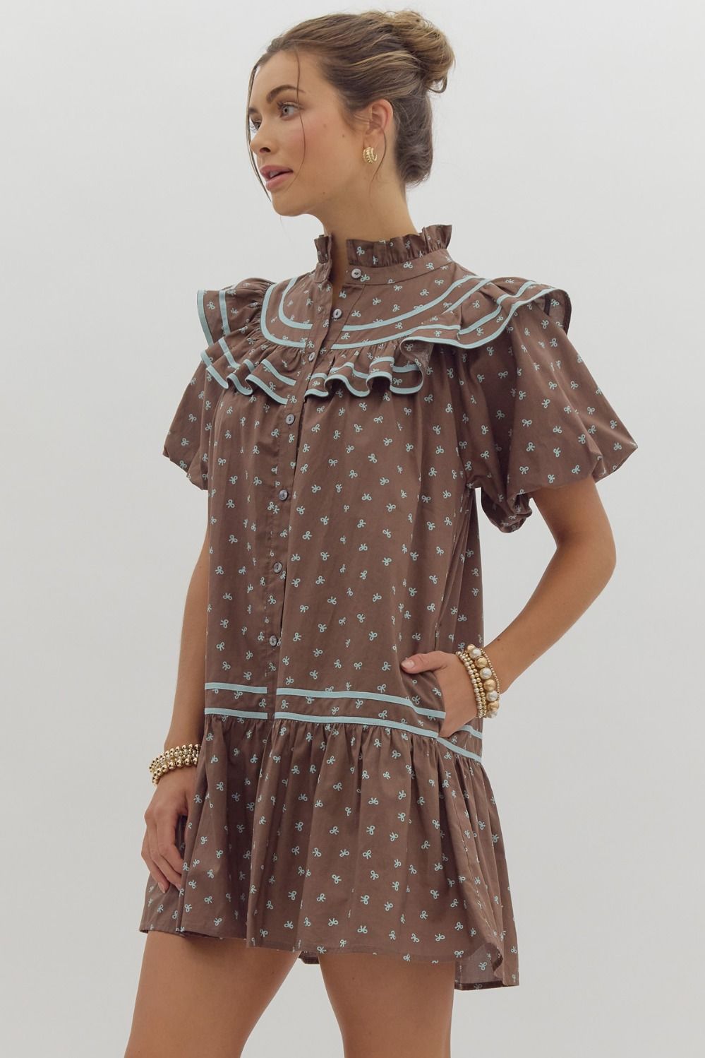 Maye Dress- Brown