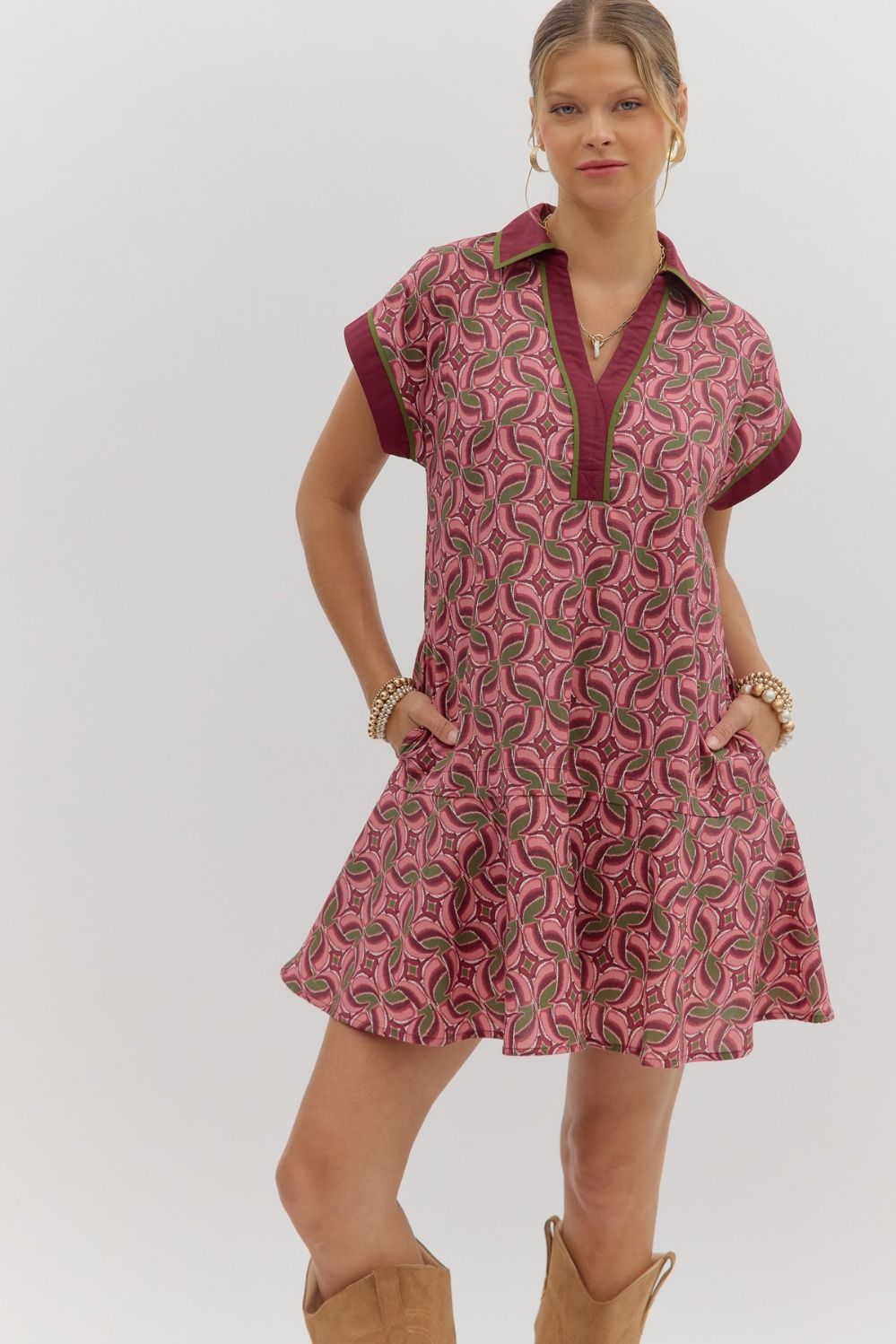 Sena Dress- Wine