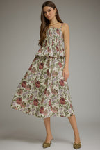 Kensington Midi Dress- Ecru