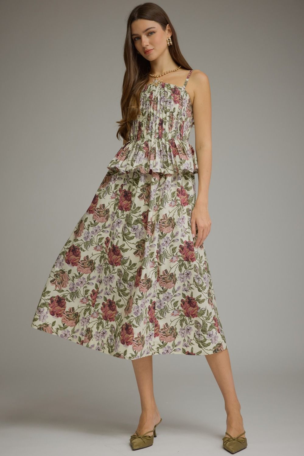 Kensington Midi Dress- Ecru
