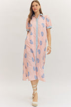 Ciera Midi Dress- Blush