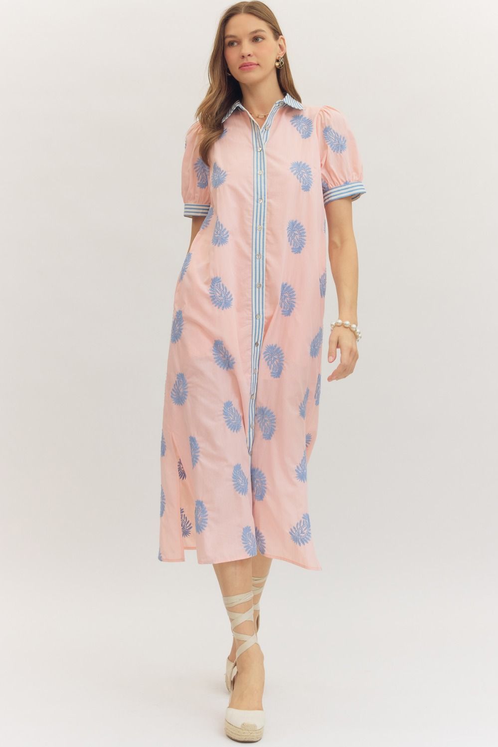 Ciera Midi Dress- Blush