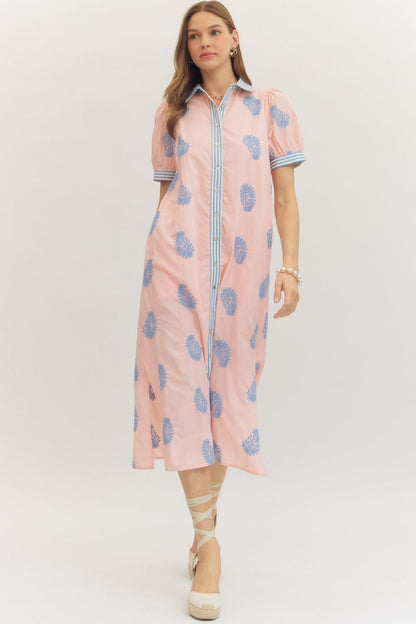 Ciera Midi Dress- Blush