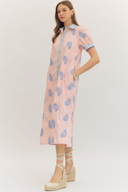 Ciera Midi Dress- Blush