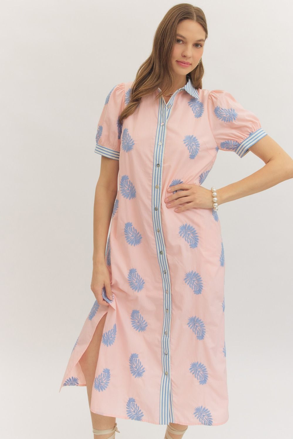 Ciera Midi Dress- Blush