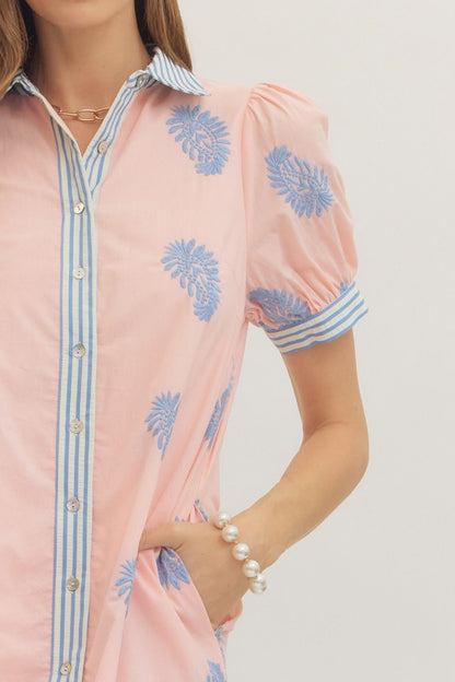 Ciera Midi Dress- Blush