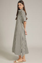 Ophelia Gingham Dress- Black