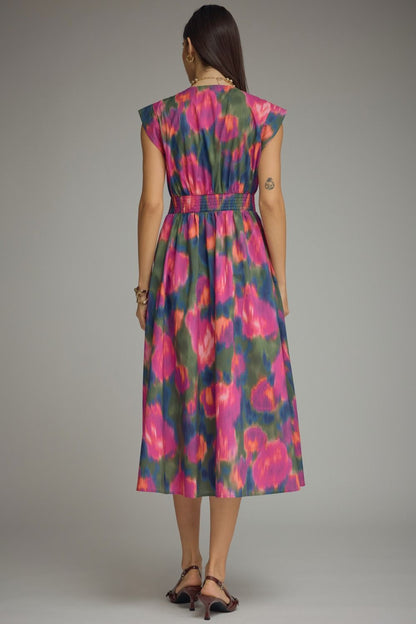 The Genevieve Dress- Magenta