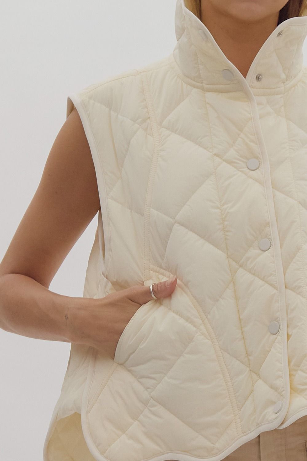 Piper Vest- Cream